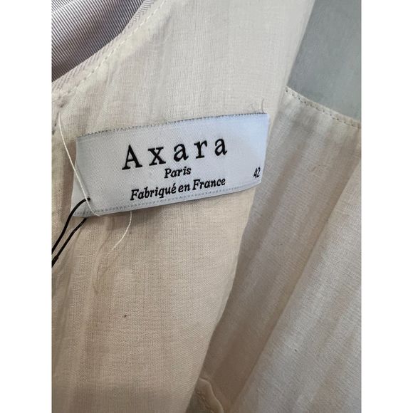 NWT Axara Paris Pleated Nude Dress Sheer Panels Size 10 a997 - Picture 9 of 11